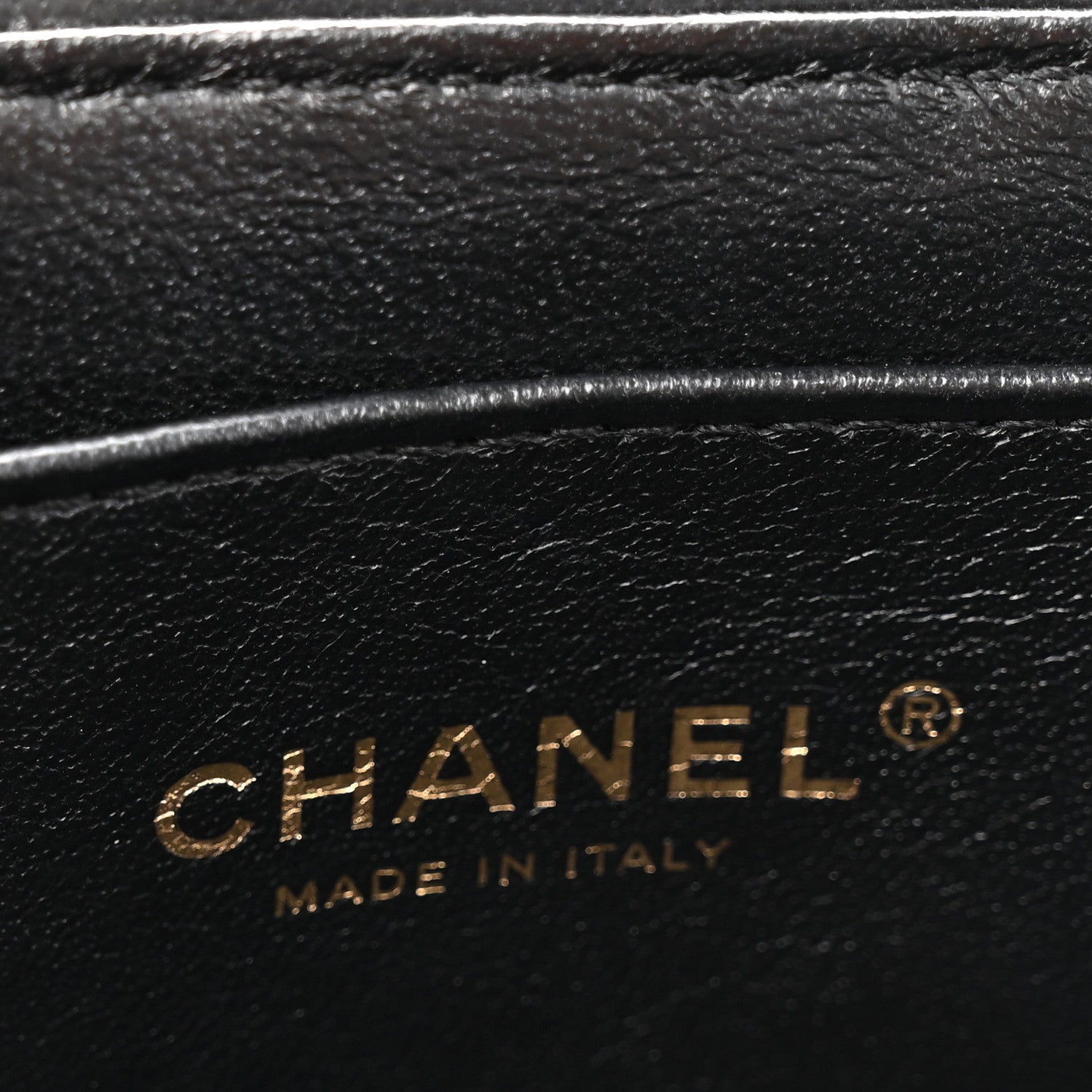 Chanel Lambskin Quilted Trendy Vanity Case Black