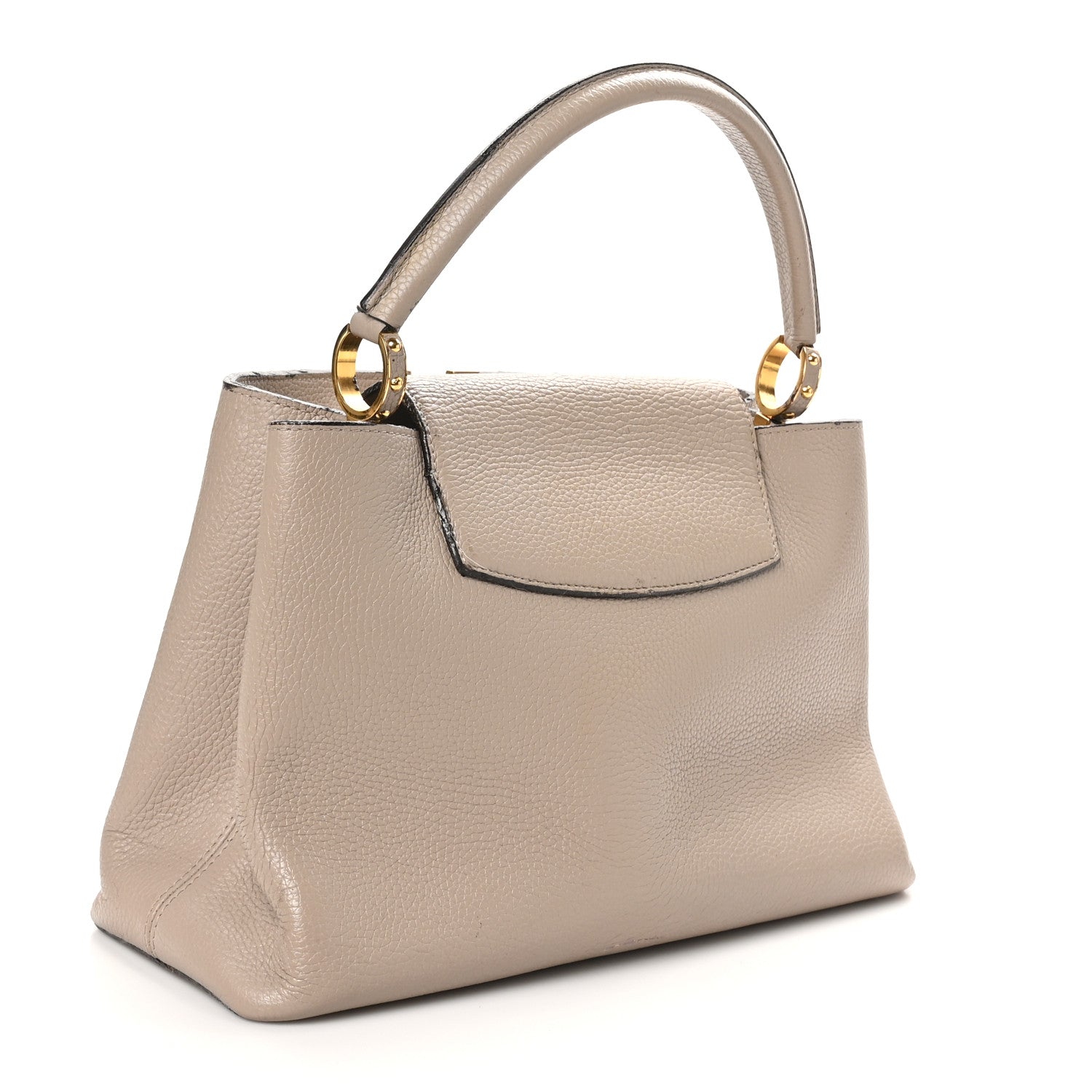 Louis Vuitton Taurillon Capucines MM Galet