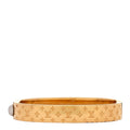 Louis Vuitton Brass Monogram Nanogram Cuff S Gold