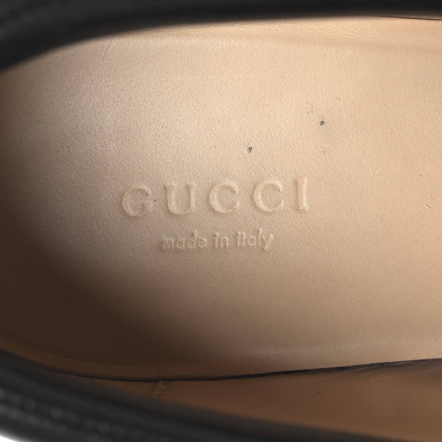 Gucci Magnum Calfskin Nappa Samoa Womens Horsebit Platform Chunky Lug Sole 40mm Loafers 38.5  Black
