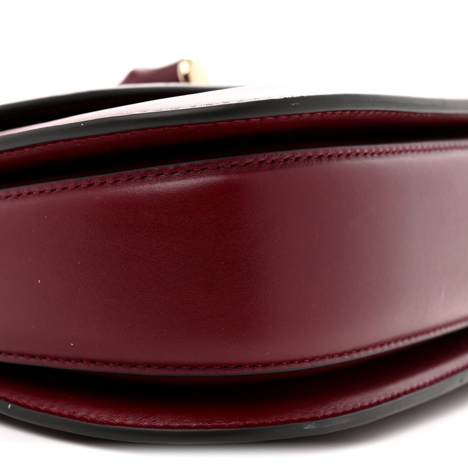 Gucci Boarded Dyana Lux Calfskin Web Monochrome Small Bamboo 1947 Top Handle Bag Rosso Ancora