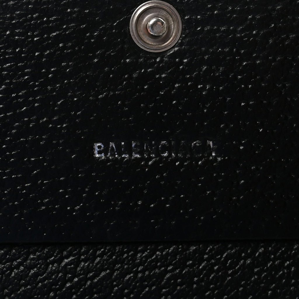 Gucci X BALENCIAGA BB Monogram Web Ophidia Card Case Wallet Black