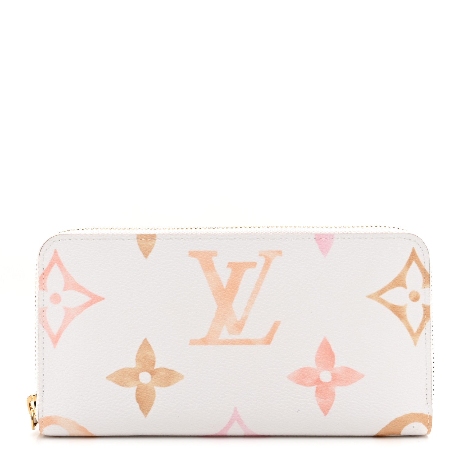 Louis Vuitton Monogram Giant By The Pool Zippy Wallet Resort Beige