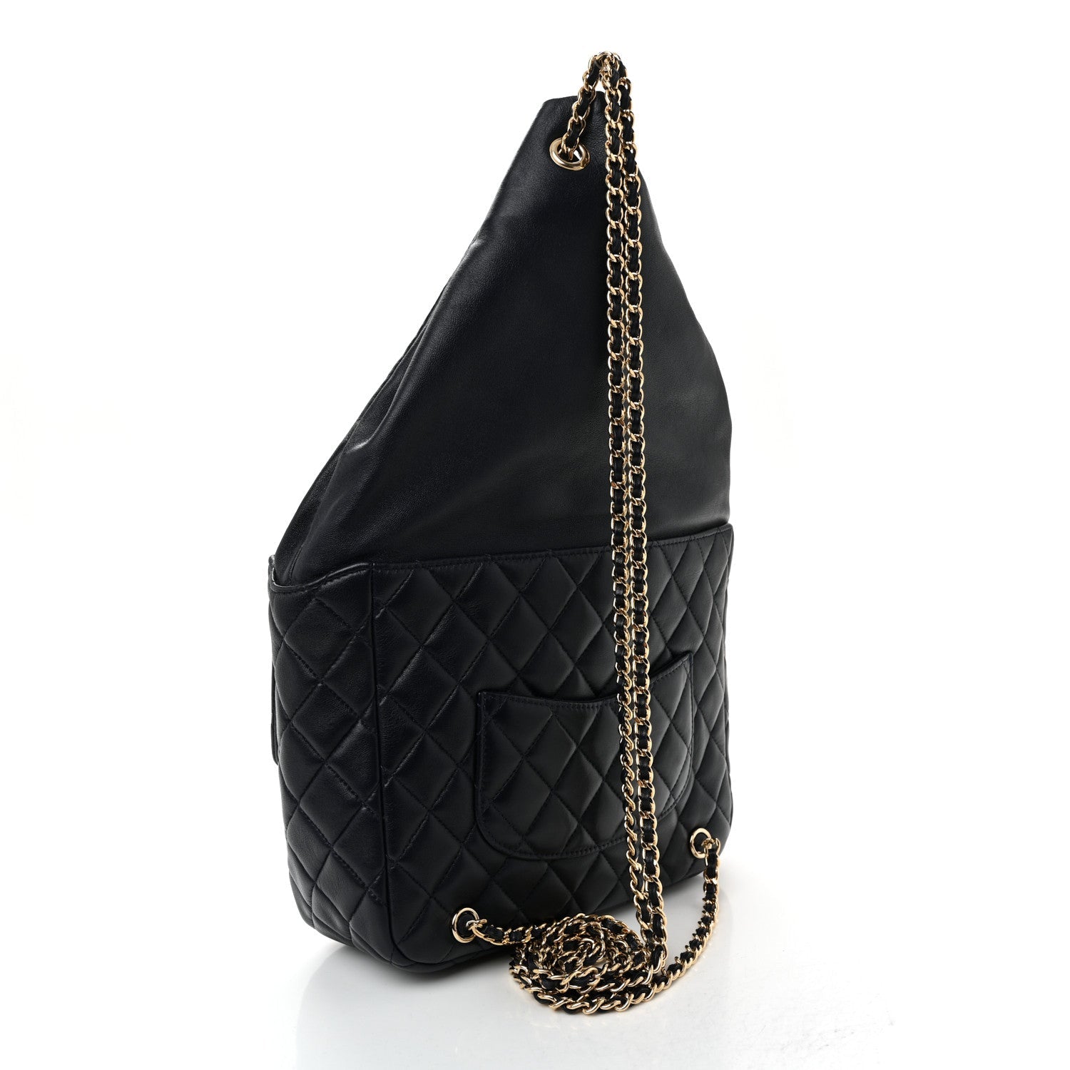 Chanel Lambskin Quilted Large In Seoul Backpack Navy