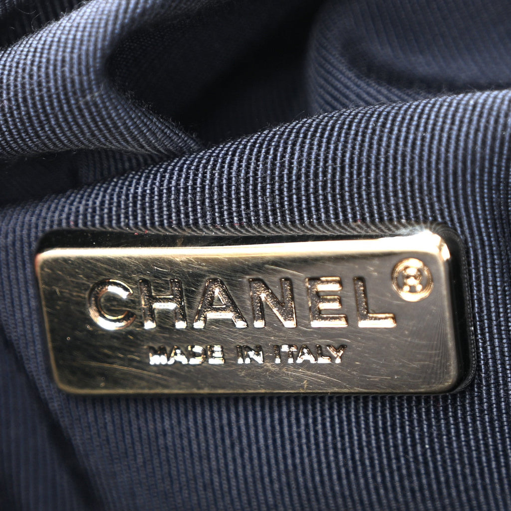 Chanel Lambskin Quilted Large In Seoul Backpack Navy