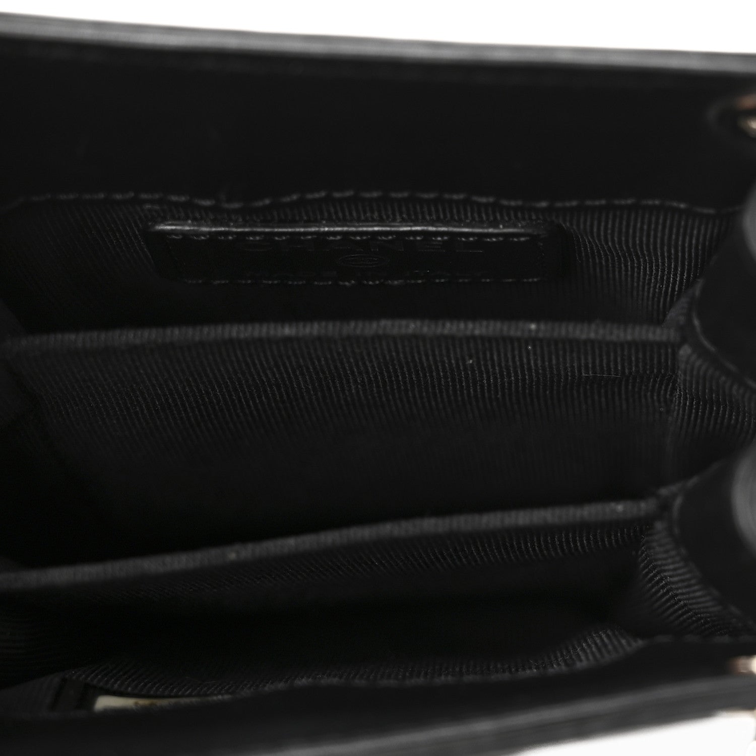 Patent CC Phone Holder Crossbody Black
