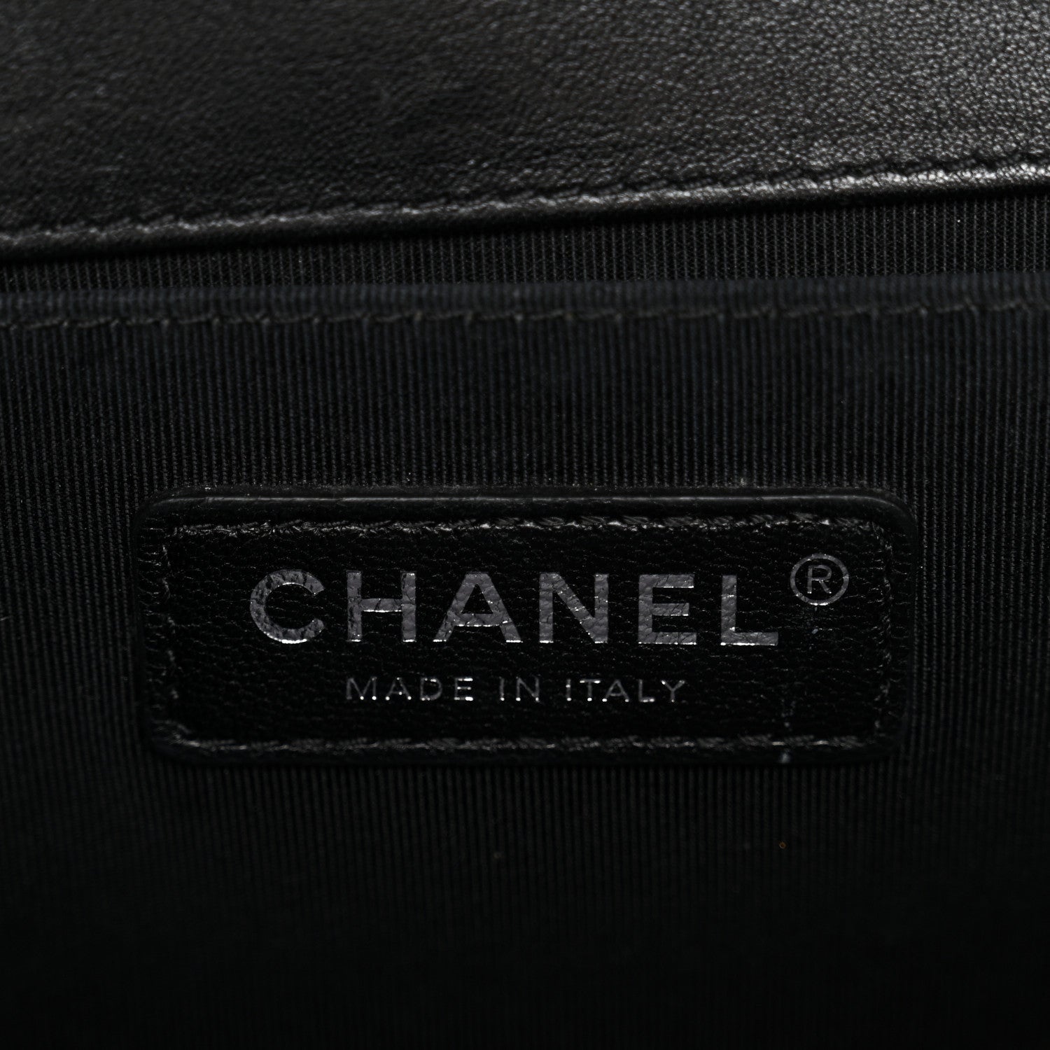 Chanel Calfskin Pleated Medium Boy In Rome Flap Black White