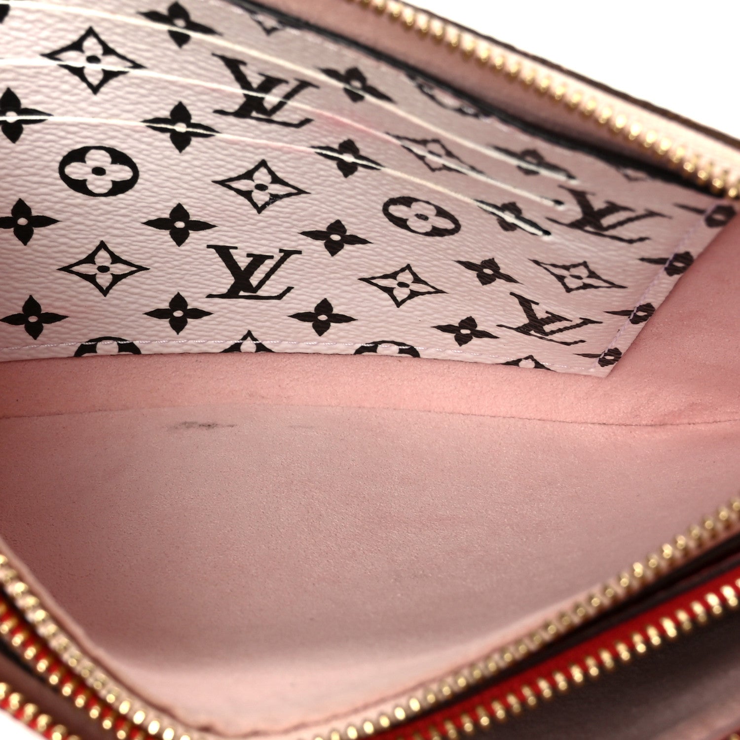 Louis Vuitton Monogram Giant Double Zip Pochette Rouge