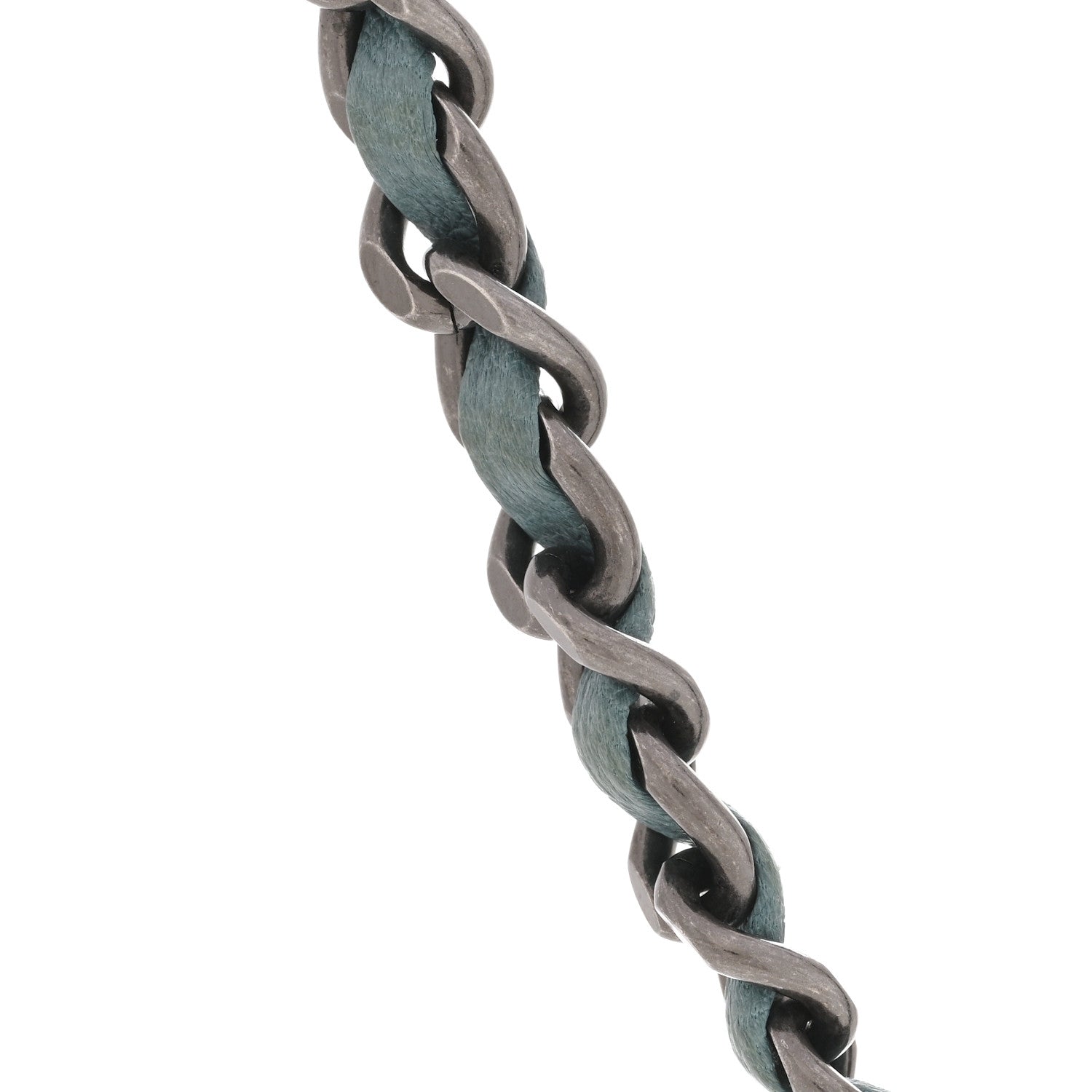 Lambskin CC Turnlock Choker Necklace Navy Blue
