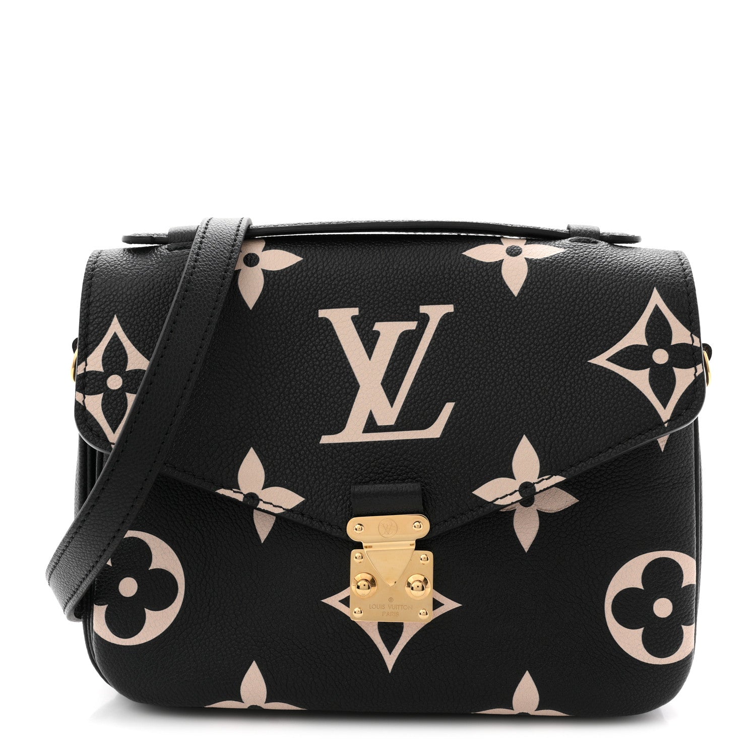 Louis Vuitton Empreinte Monogram Giant Pochette Metis Black Beige
