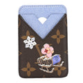 Louis Vuitton Monogram Magnet Vivienne Card Holder Blue Frost