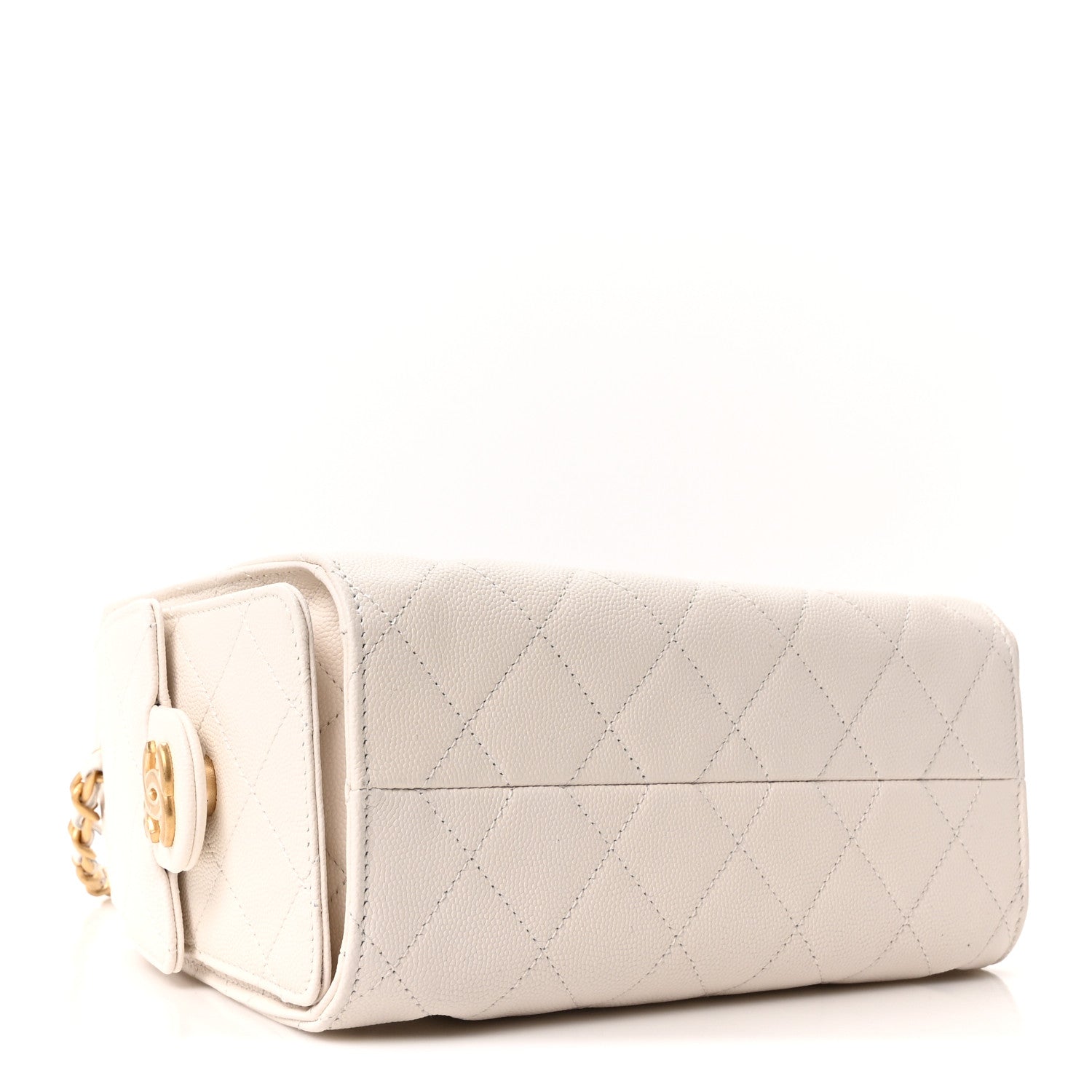 Chanel Caviar Quilted Mini Chanel 25 Handbag White