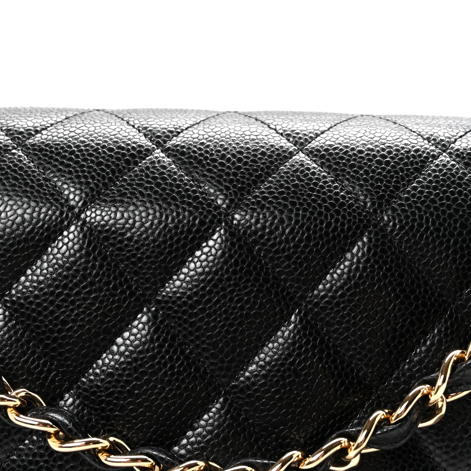 Chanel Caviar Quilted Jumbo Double Flap Black