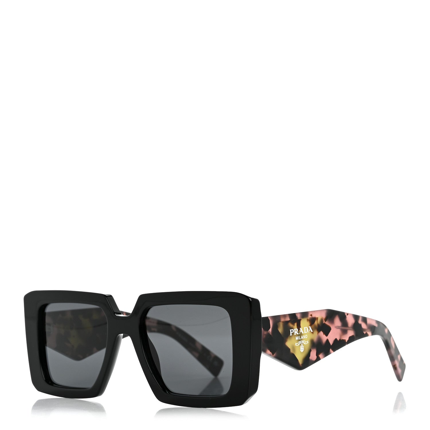 Prada Acetate Symbole Sunglasses SPR 23Y Slate Grey