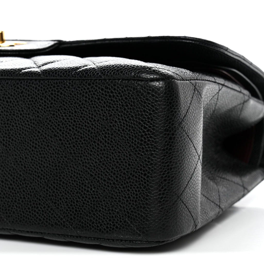 Chanel Caviar Quilted Jumbo Double Flap Black