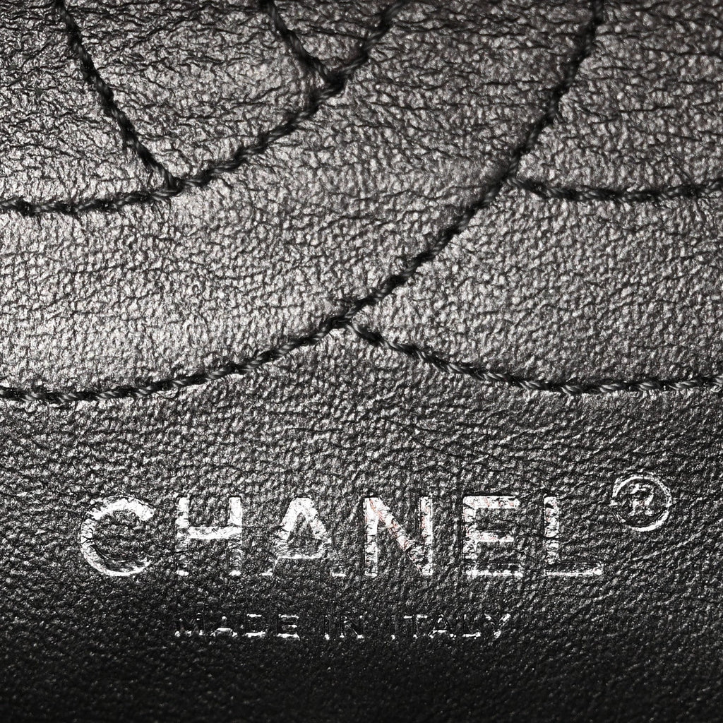 Chanel Metallic Aged Calfskin Quilted 2.55 Reissue 226 Flap Dark Grey