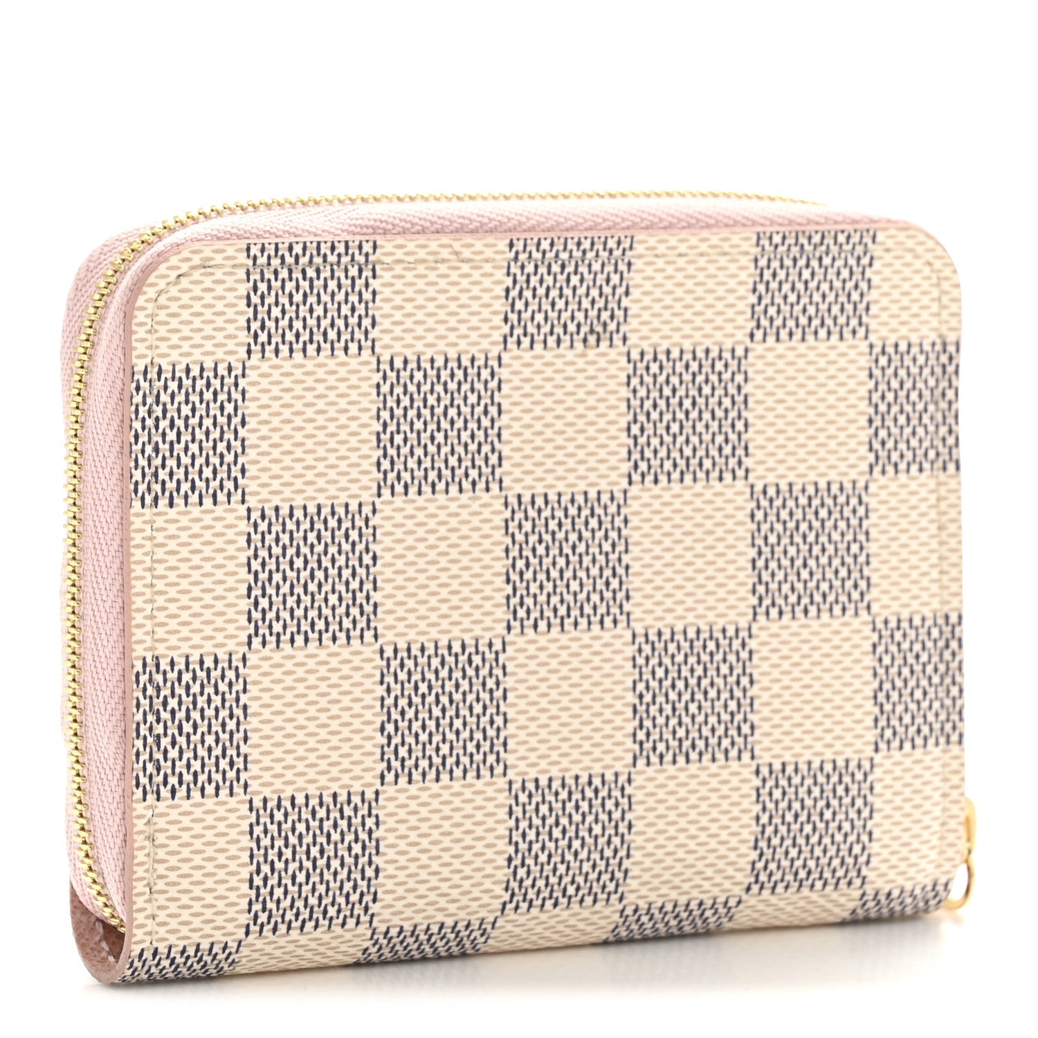 Louis Vuitton Damier Azur Zippy Coin Purse Rose Ballerine