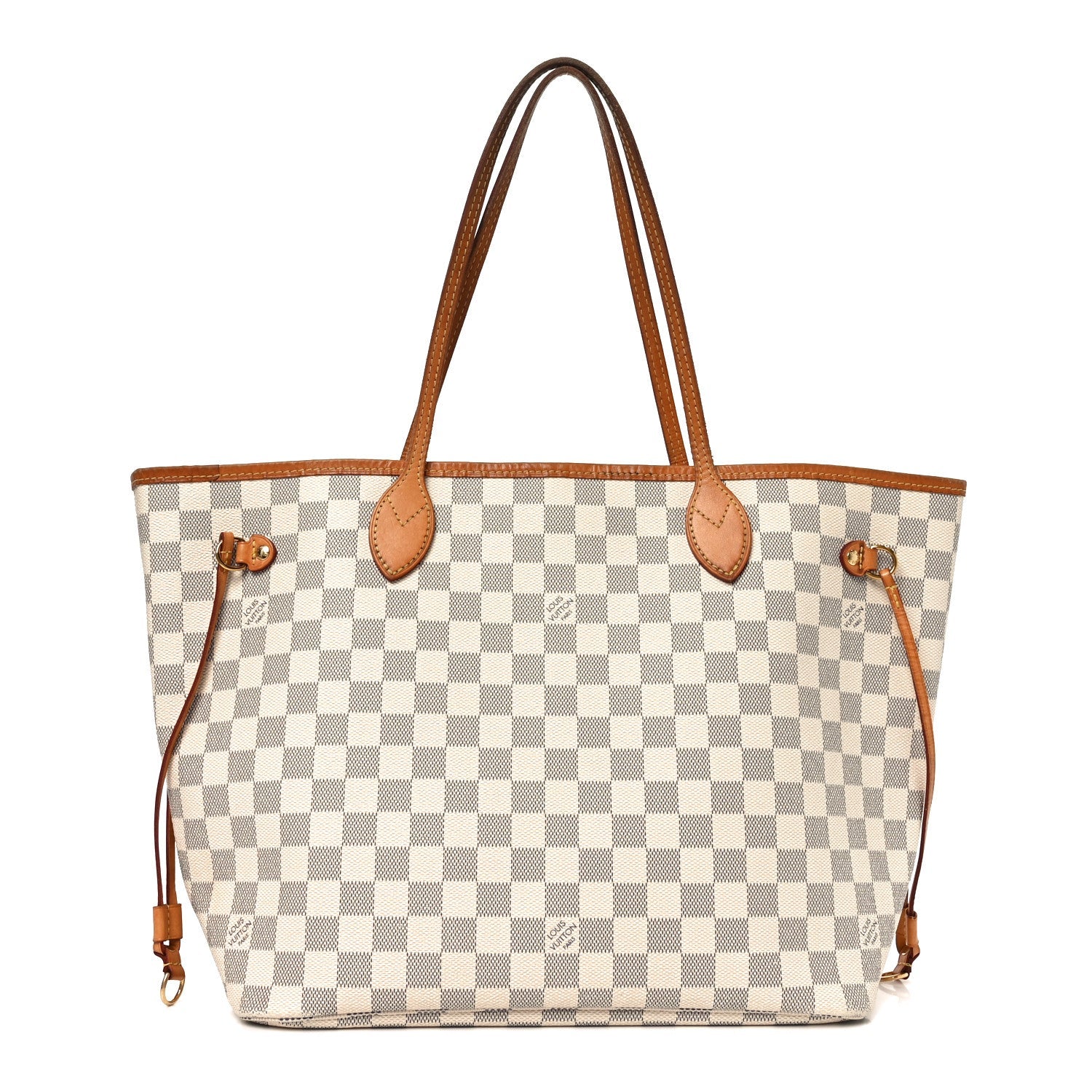 Louis Vuitton Damier Azur Neo Neverfull MM Rose Ballerine