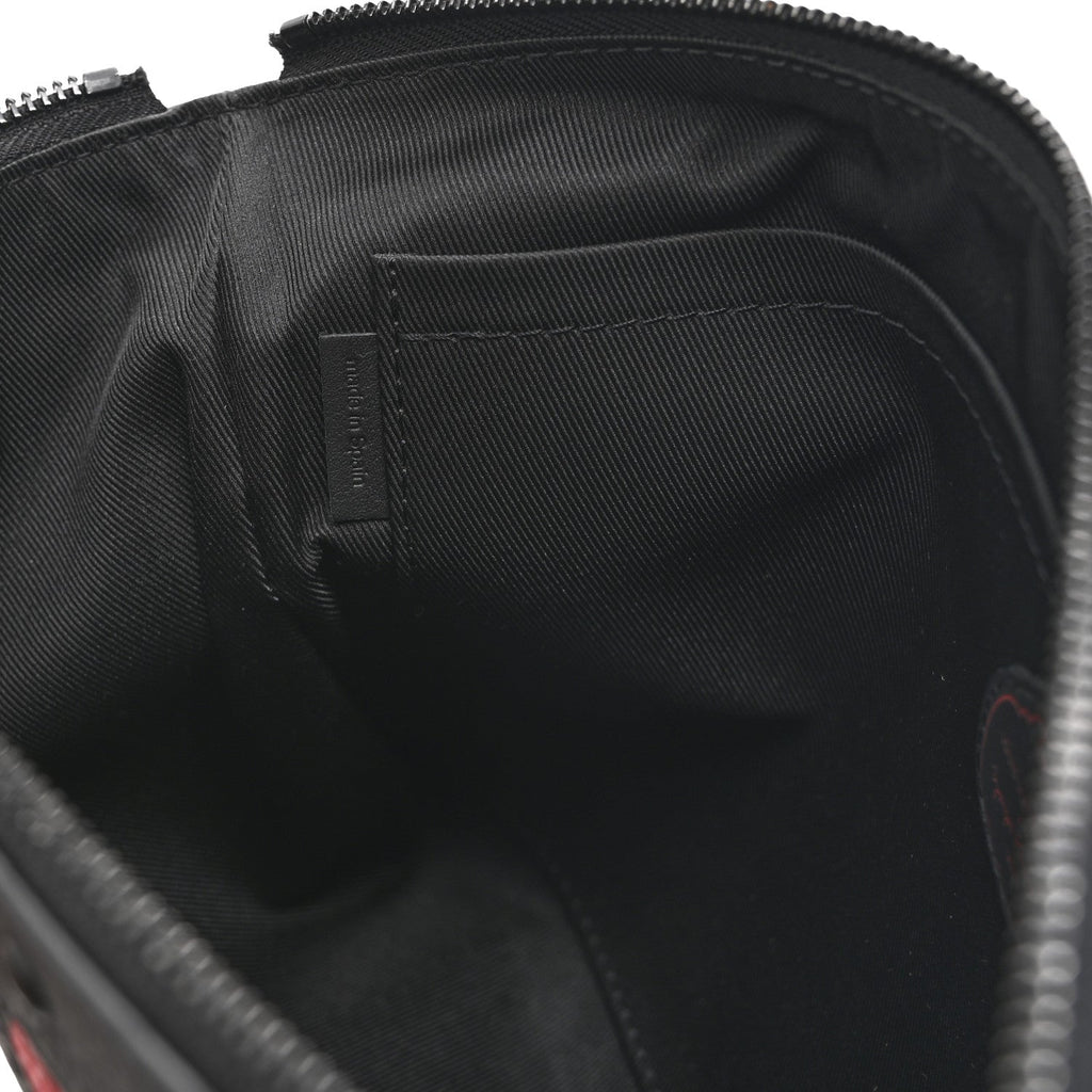 Louis Vuitton LV X YK Taurillon Monogram Pochette To-Go Black Red