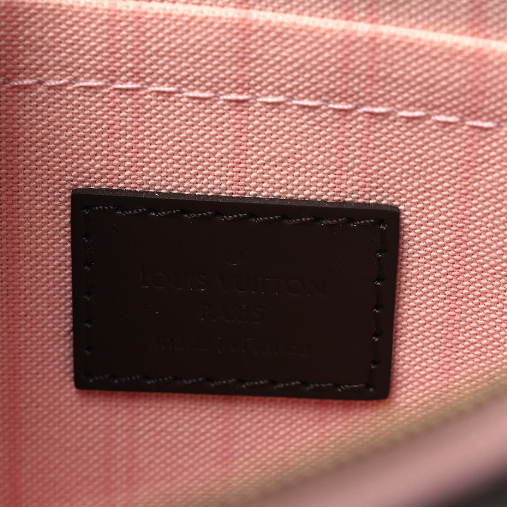 Louis Vuitton Damier Ebene Neverfull MM GM Pochette Rose Ballerine