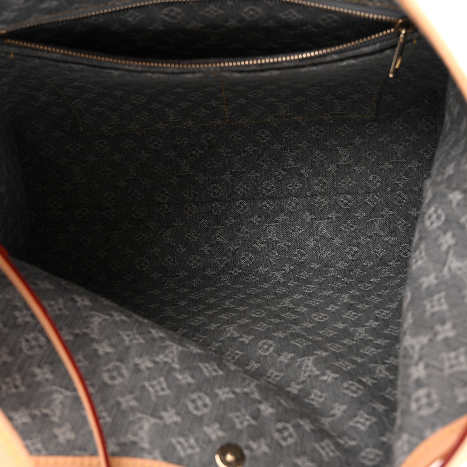 Louis Vuitton Monogram Denim CarryAll MM Washed Grey