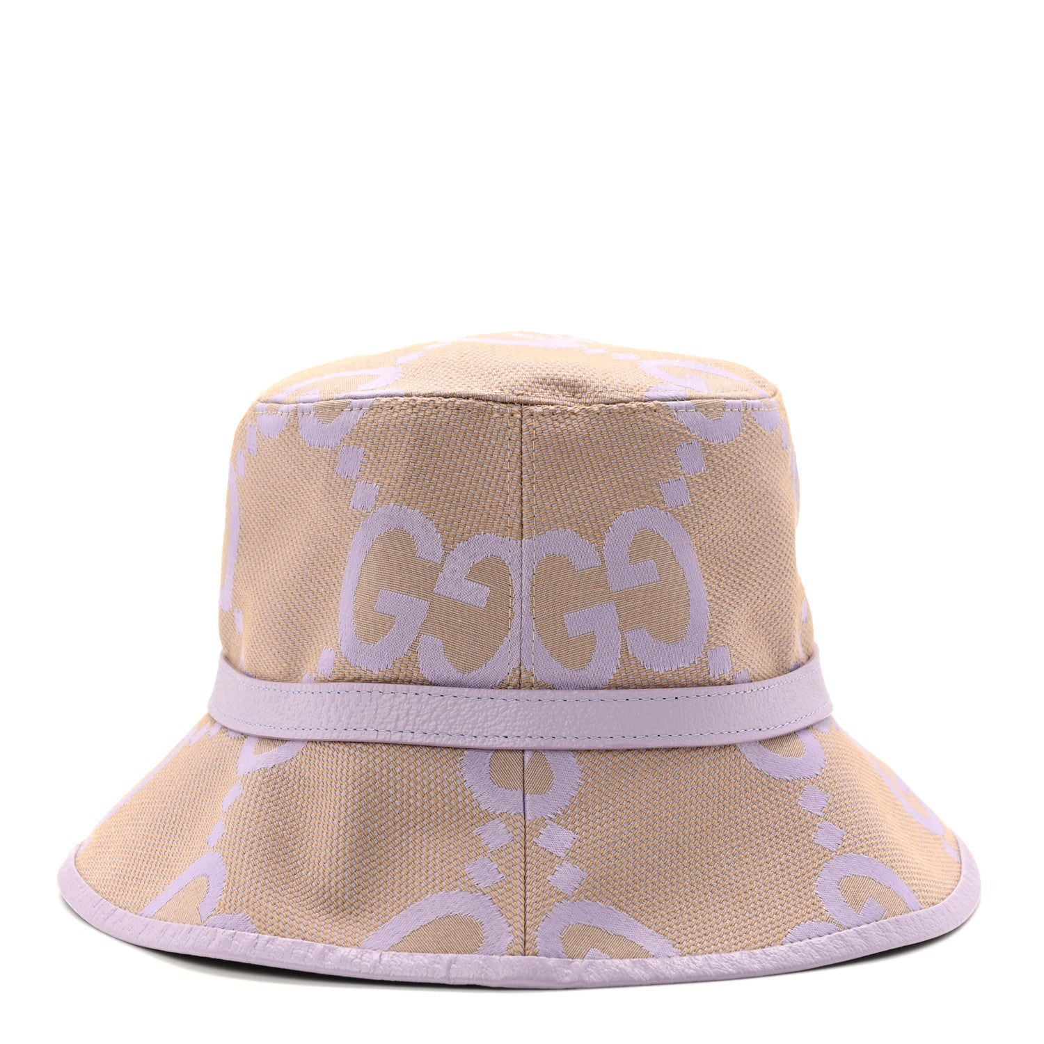 Gucci Monogram Jumbo GG Mosteria Bucket Hat L Beige Lapis