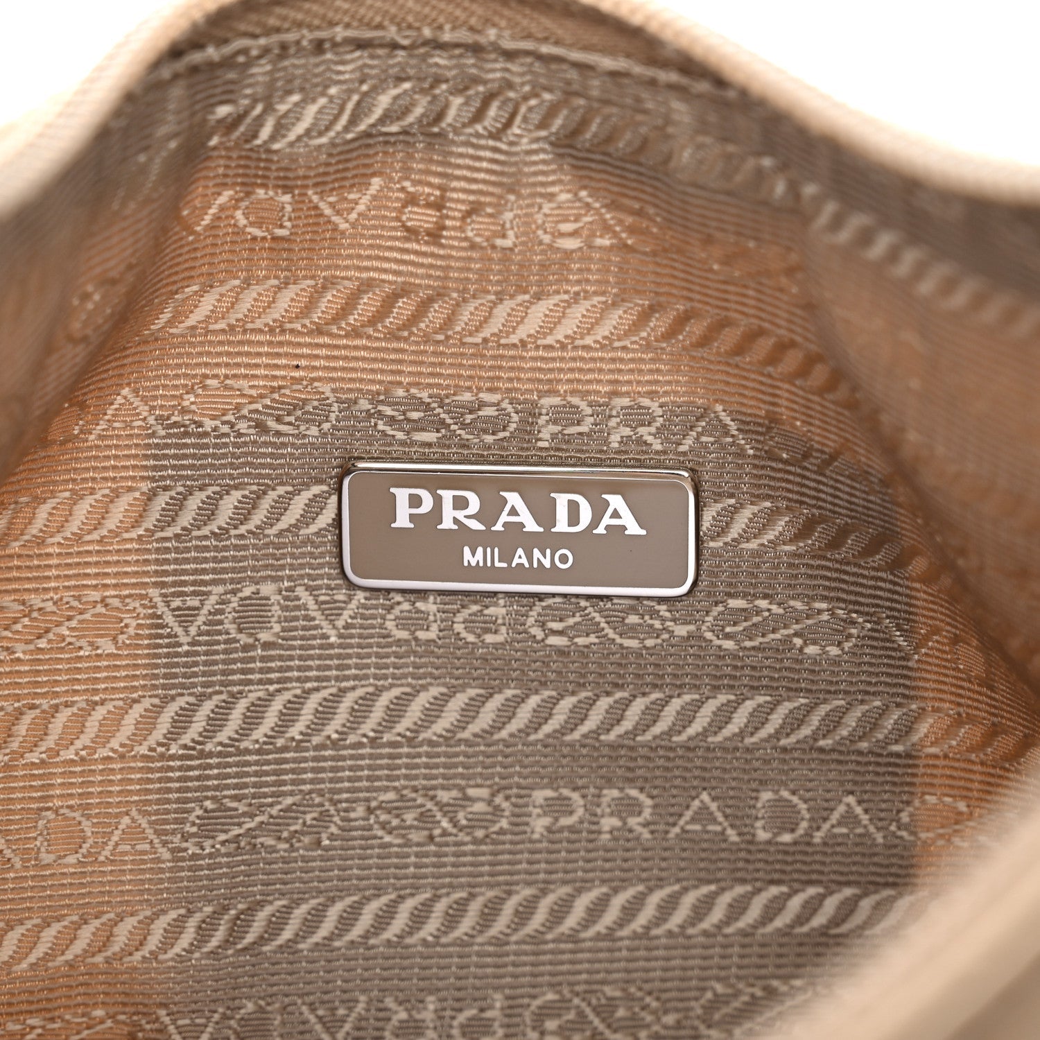 Prada Tessuto Nylon Mini Re-Edition 2000 Bag Cammeo
