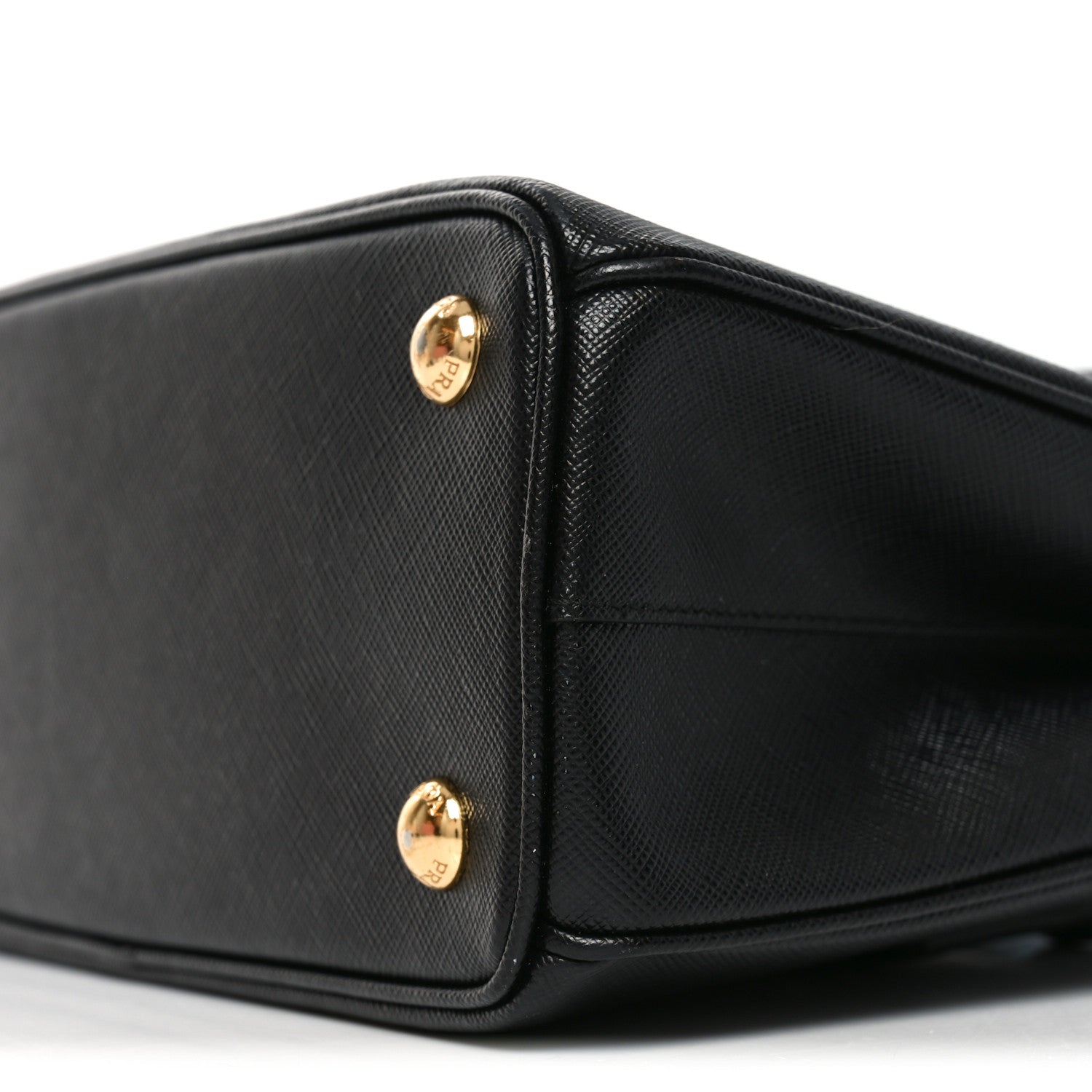 Prada Saffiano Lux Micro Galleria Shoulder Bag Black