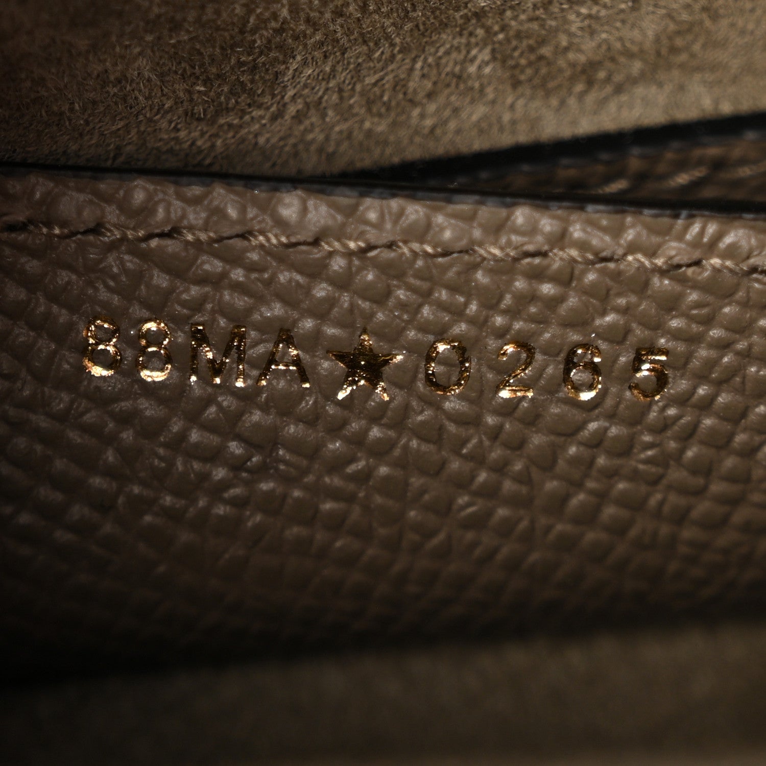 Christian Dior Grained Calfskin Saddle Bag With Strap Clay Green