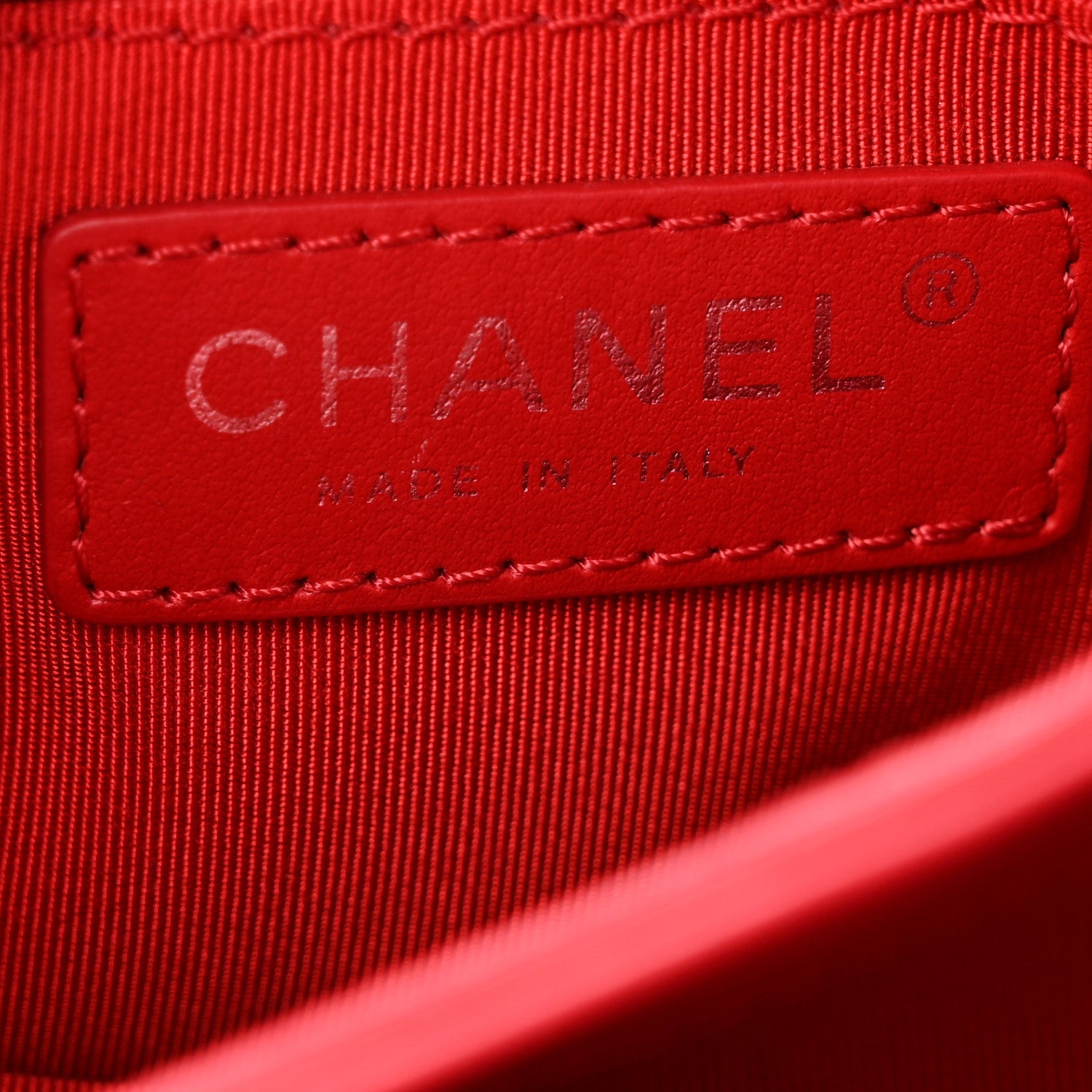 Chanel Calfskin Mini Tramezzo Flap Red
