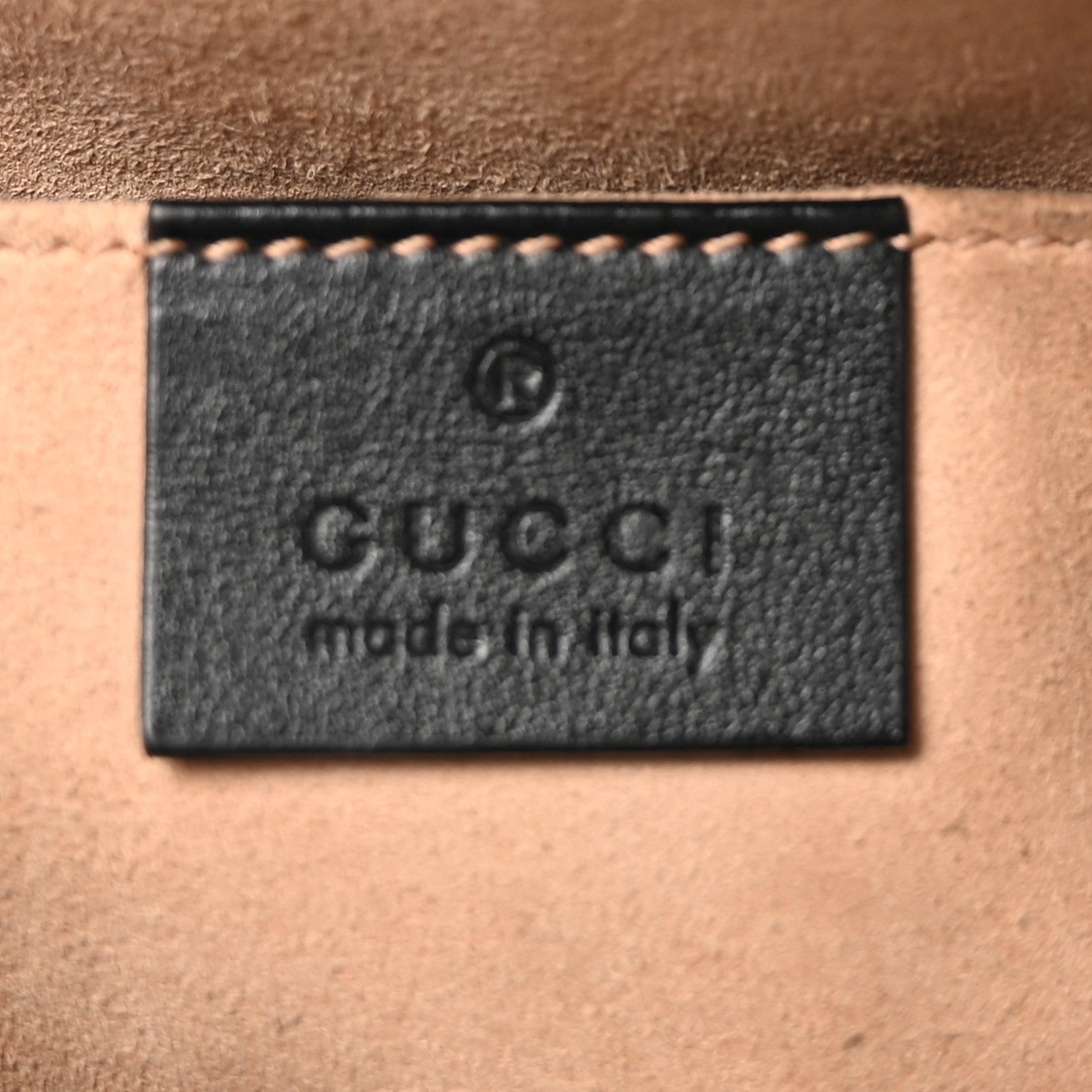Gucci Calfskin Matelasse Small GG Marmont Chain Shoulder Bag Black