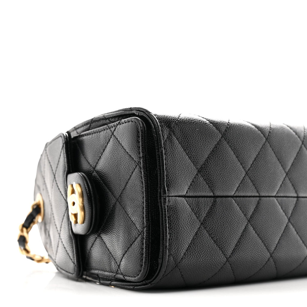 Chanel Caviar Quilted Mini Chanel 25 Handbag Black