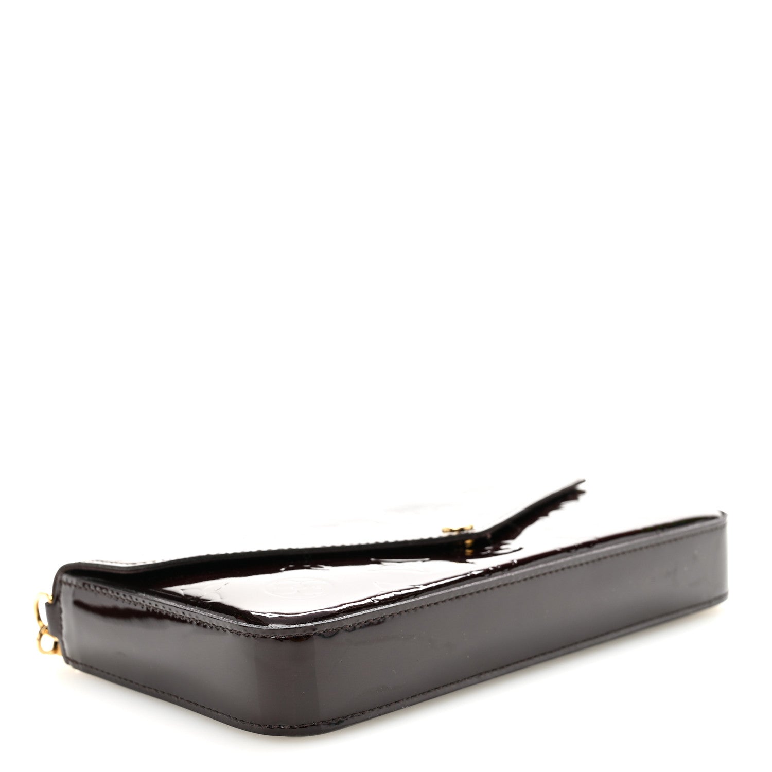Louis Vuitton Vernis Pochette Felicie Chain Wallet Amarante