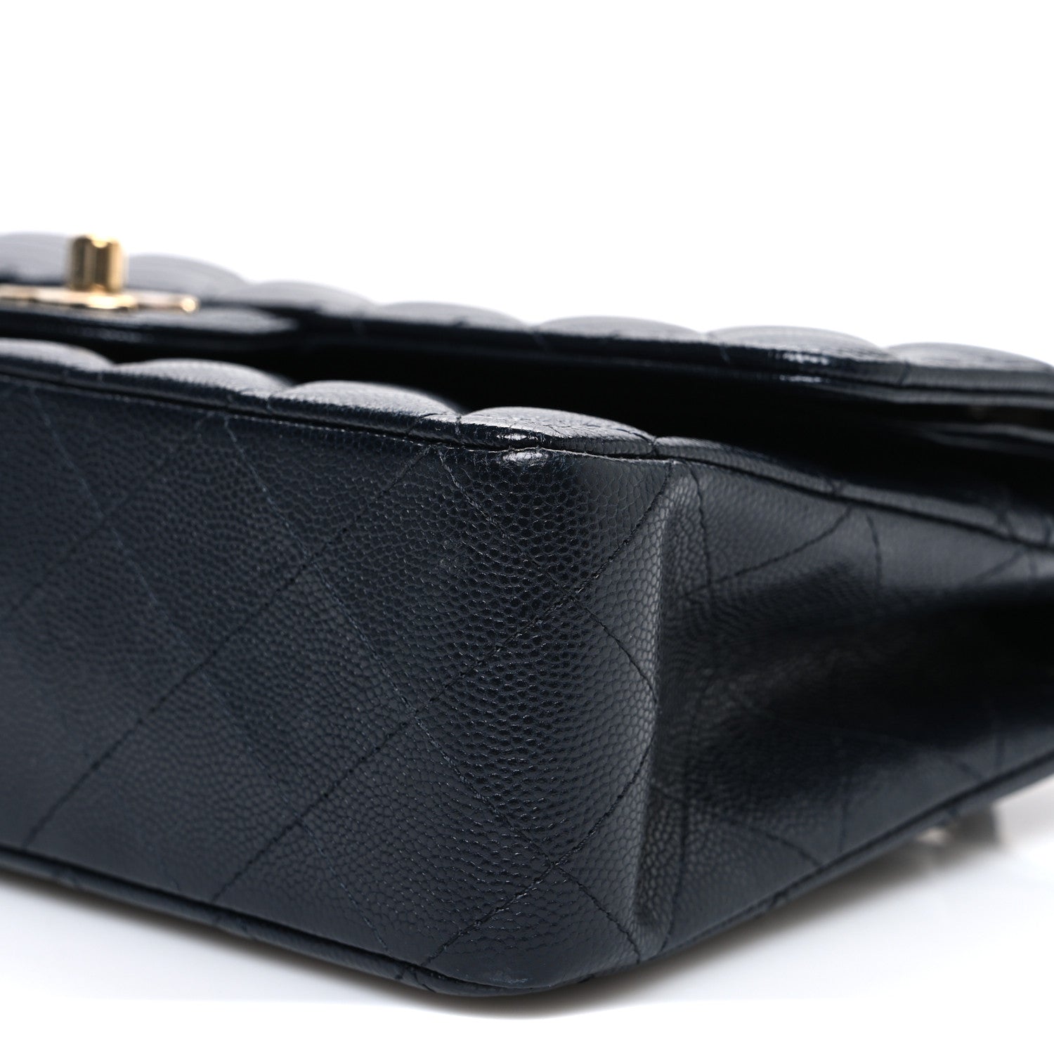 Chanel Caviar Quilted Medium Double Flap Navy