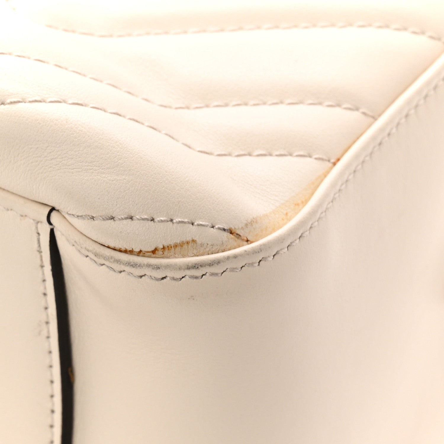Gucci Calfskin Matelasse GG Marmont Dome Backpack White