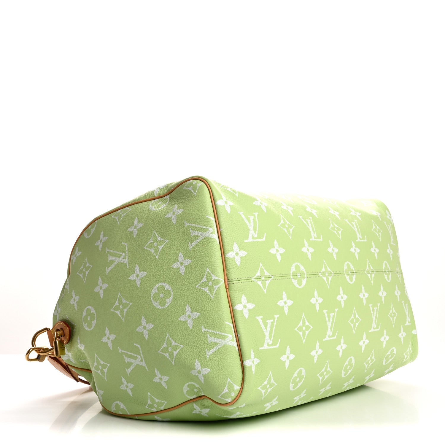 Louis Vuitton Calfskin Monogram Speedy P9 Bandouliere 50 Frozen Lime