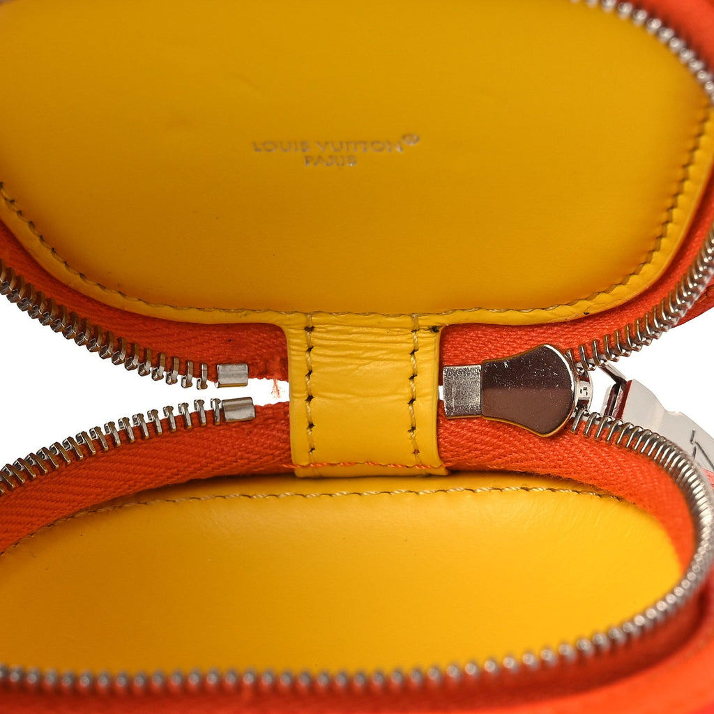 Louis Vuitton Monogram Crab Bag Charm Orange
