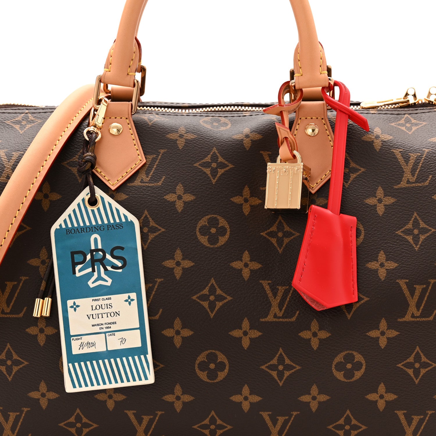 Louis Vuitton Monogram Speedy Soft 30 Crafty Red