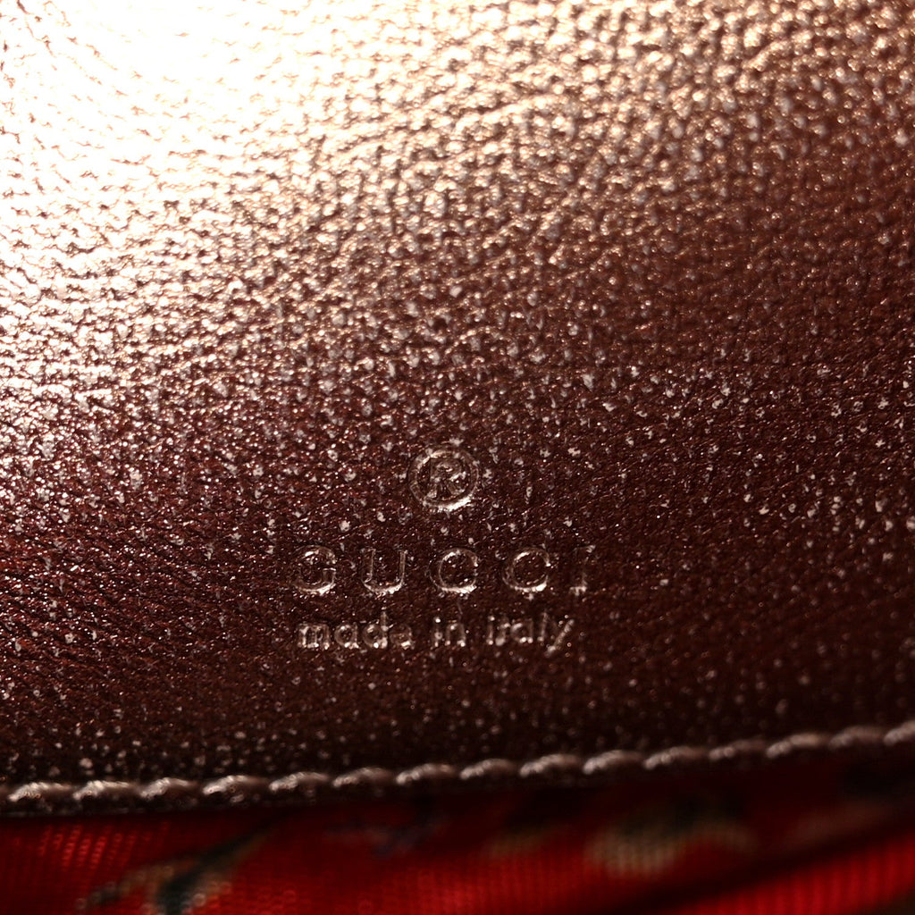 Gucci Laminated Nappa Trapuntata Mini Zumi Dome Shoulder Bag Rosa Lago Rame