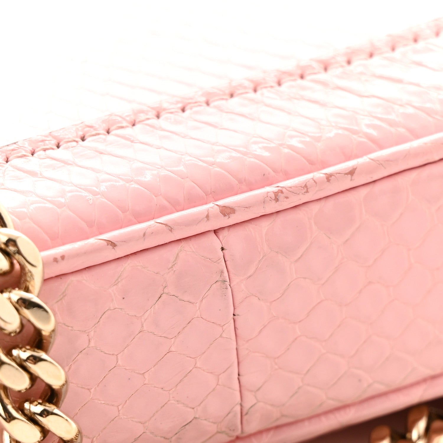 Gucci Snakeskin Mini Jackie Notte Bag Pink