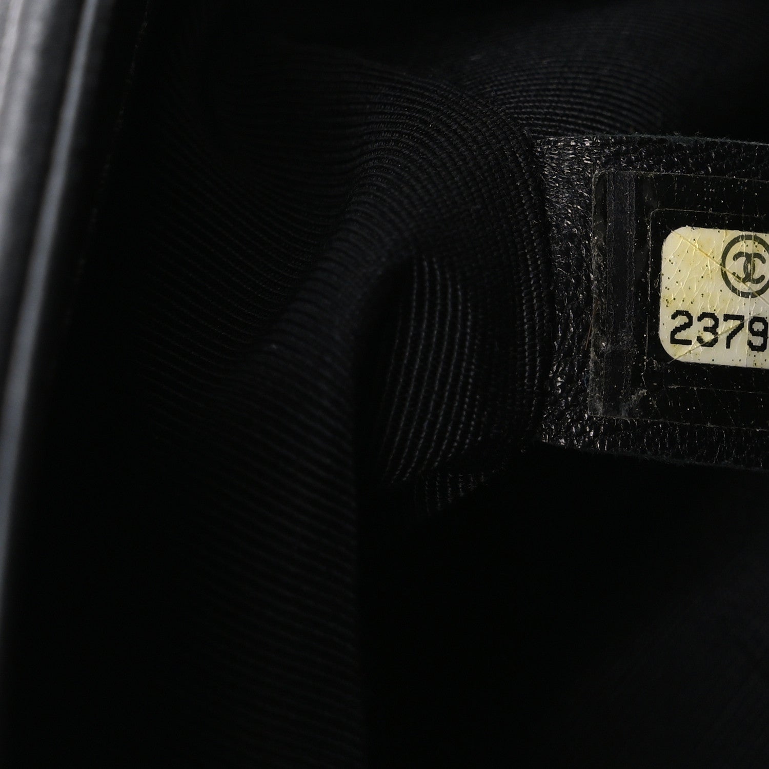 Chanel Calfskin Chevron Quilted Medium Boy Flap Black