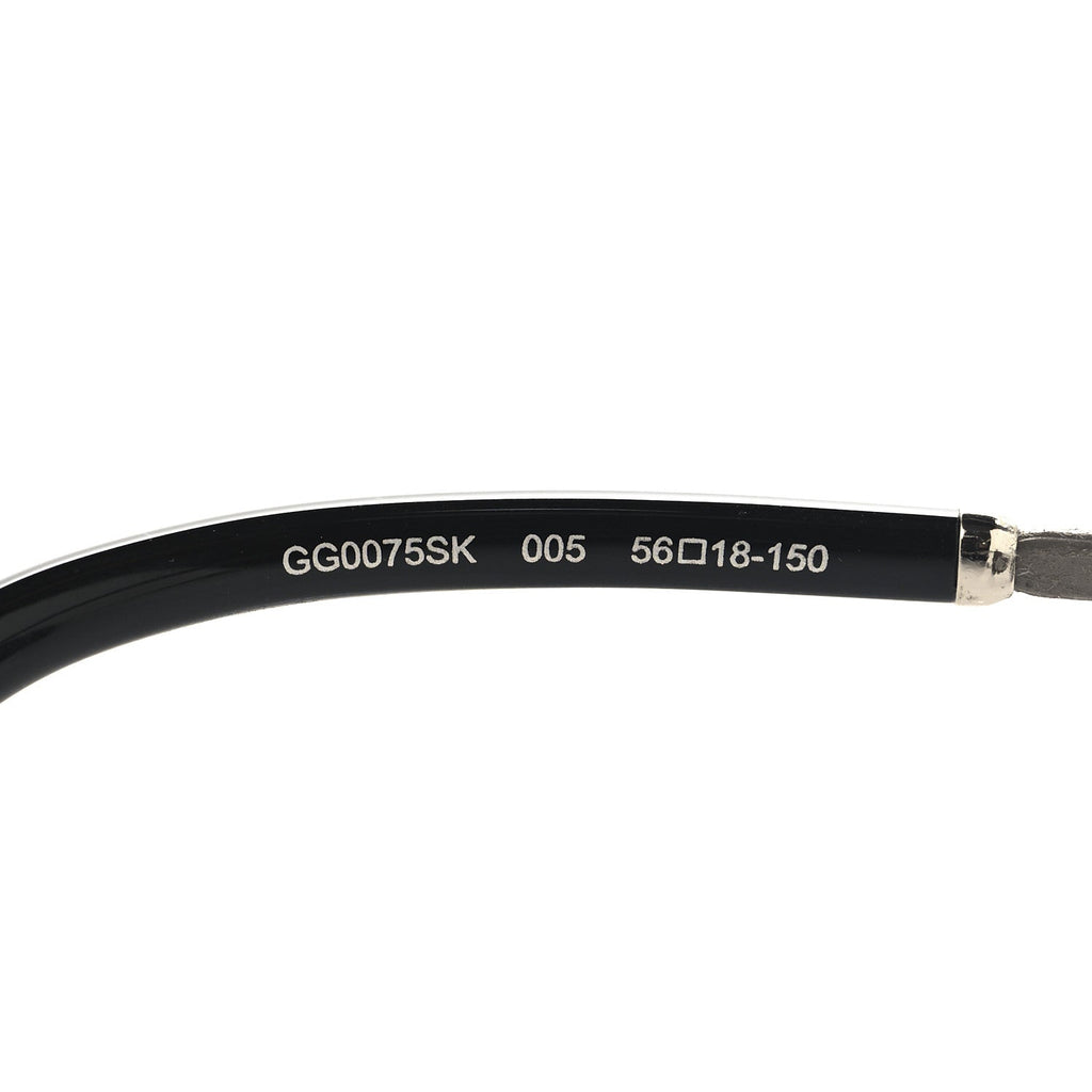 Gucci Metal Round GG0075SK Sunglasses Silver