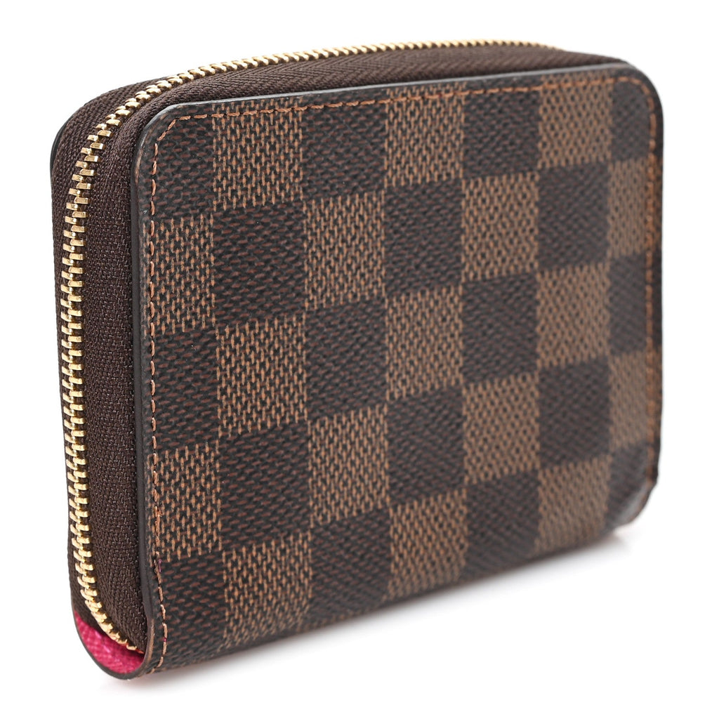 Louis Vuitton Damier Ebene 2020 Christmas Animation Roller Coaster Zippy Coin Purse Pivoine
