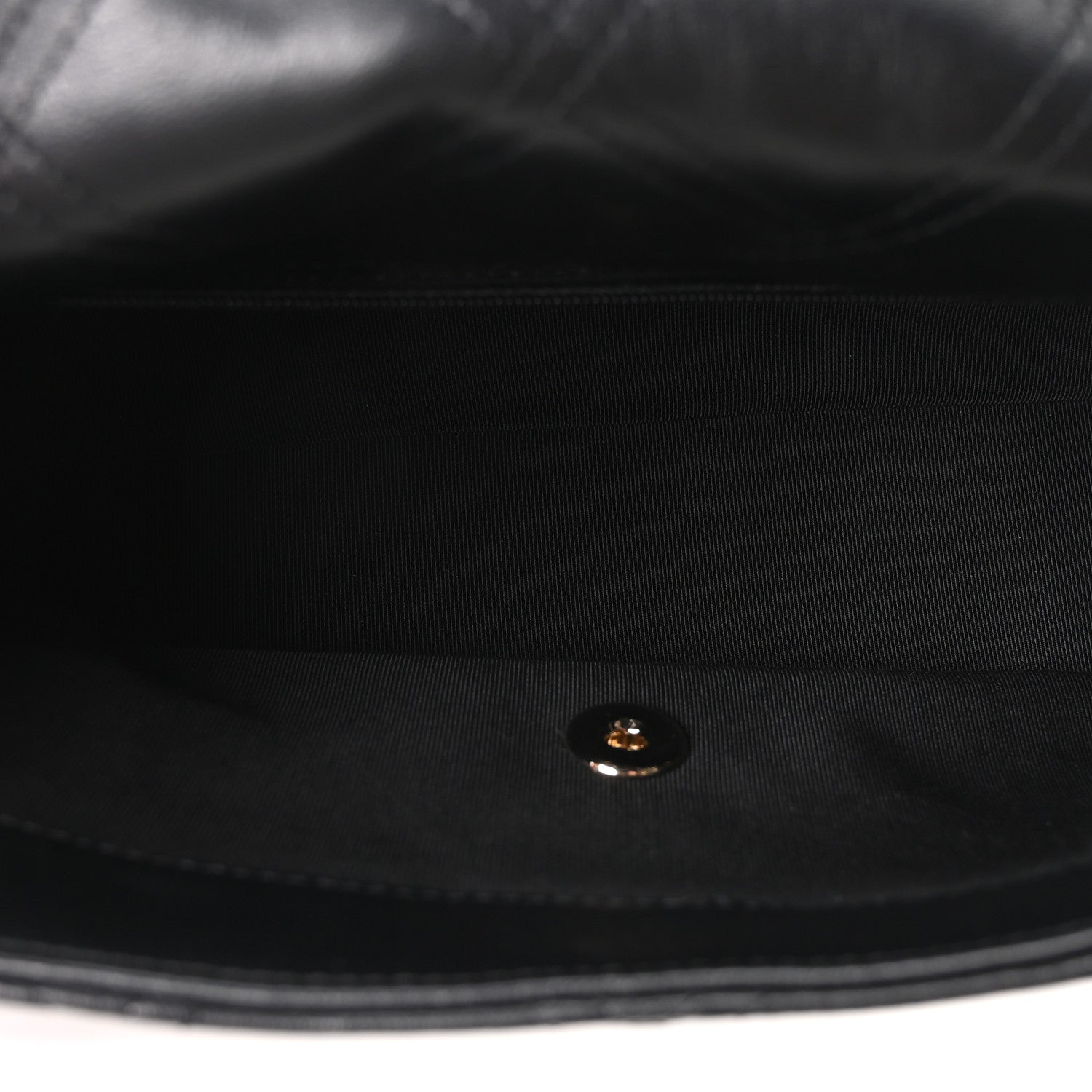 Chanel Lambskin Quilted Pearl Studded Flap Black