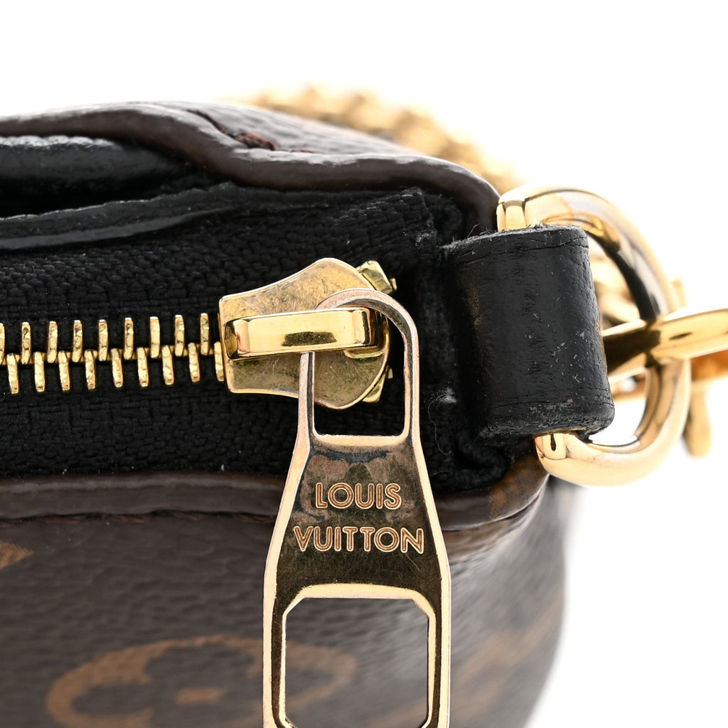 Louis Vuitton Monogram Pallas Clutch Black