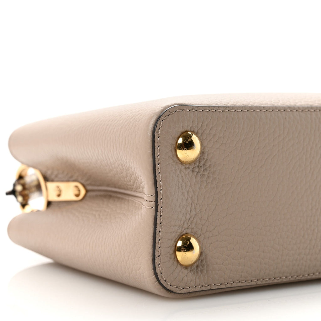 Louis Vuitton Taurillon Snakeskin Capucines BB Galet