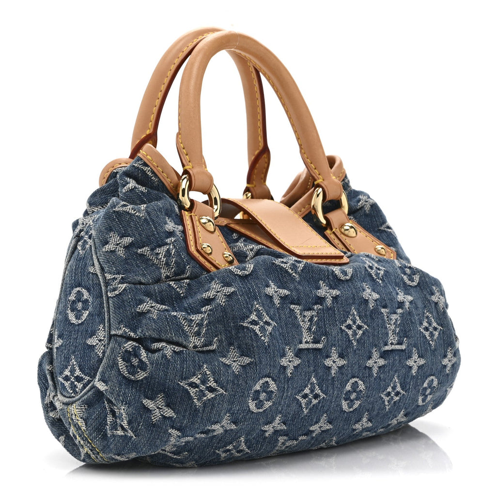 Louis Vuitton Monogram Denim Pleaty  Blue