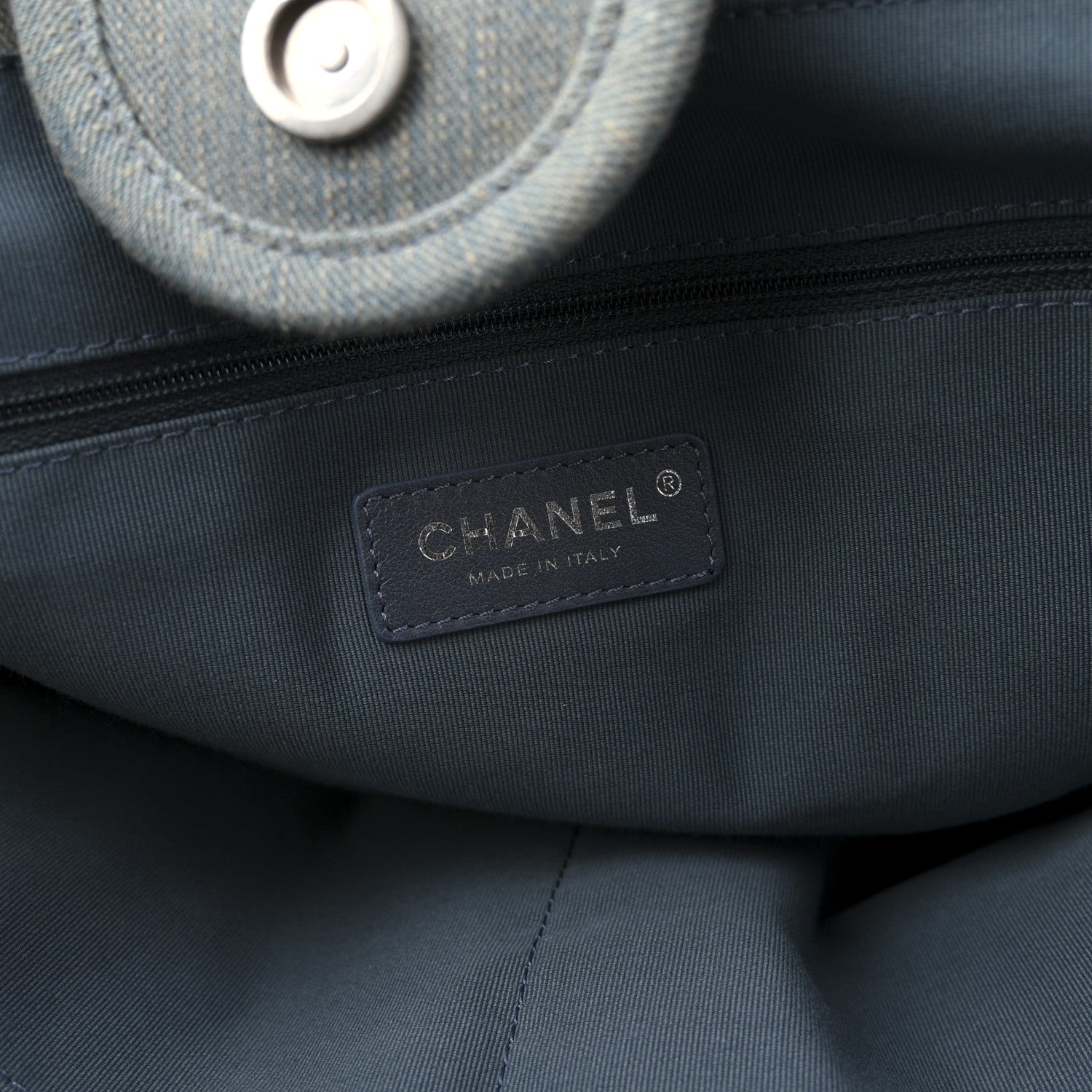 Chanel Denim Medium Deauville Tote Light Blue
