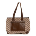 Gucci Monogram Tote Bag Brown