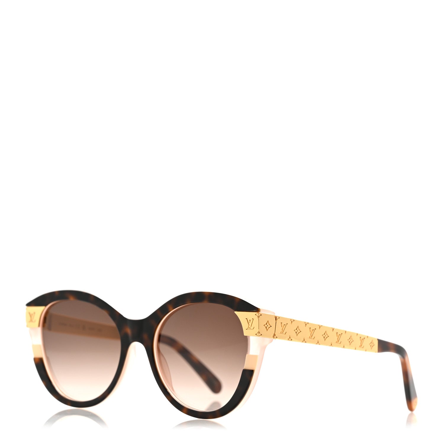 Louis Vuitton Acetate Petit Soupcon Cat Eye Sunglasses Z1858W Light Tortoisehell